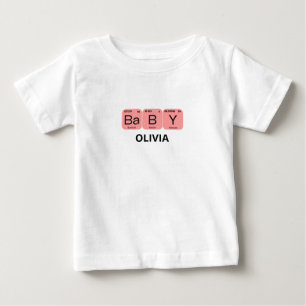 Baby Periodic Table Element Editable Name T-Shirt