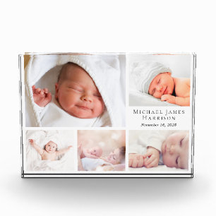 Baby Personalised Collage Photo Block