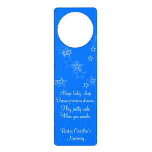 Baby Personalised Nursery Stars Room Door Hangers