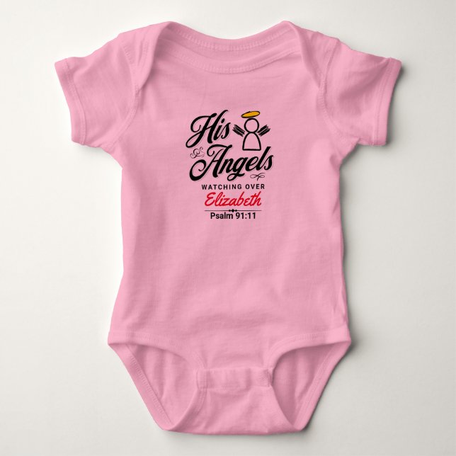 Baby Personalised Scripture Promise Outfit Bodysuit (Front)