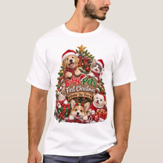 Baby Pet's First Christmas Under the Tree T-Shirt