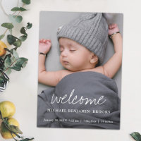 Baby Photo Announcement Magnet