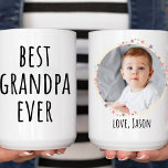 Baby Photo best Grandpa/Nana ever Mug<br><div class="desc">Create a heartfelt gift with this custom photo "Best Grandma/Papa/Dada Ever" mug. Personalise it with a special photo and give your loved one a daily reminder of how much they mean to you. Whether it’s for grandma, papa, or dada, this customisable mug makes every sip a warm memory, perfect for...</div>