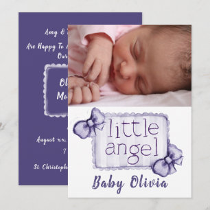 Baby Photo Birth Announcement