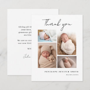 Baby Photo Birth Announcement Card Multi Photo