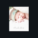 BABY PHOTO BIRTH DATE bold type pale grey grey Canvas Print<br><div class="desc">by kat massard >>> WWW.SIMPLYSWEETPAPERIE.COM <<< What a fabulous memory of your precious BABY - personalised with their birth date and birth details if you wish! TIP :: 1. To resize / reposition the text hit the "customise it" button. 2. You can also add your own text ! Love the...</div>