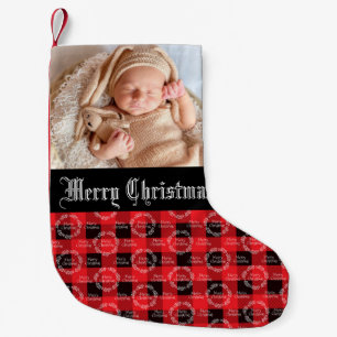Baby Photo Christmas Small Christmas Stocking