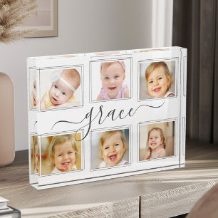 Baby Photo Collage Office Home Nursery Decor Block