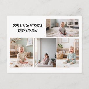 Baby Photo Collage Personalised Postcard