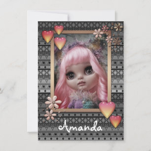 Baby photo dolls, dolls, personalised, hobby annou announcement