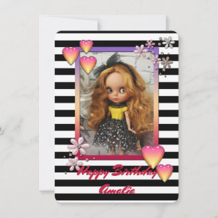 Baby photo dolls, dolls, personalised, hobby announcement