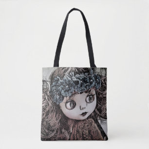 Baby photo dolls, dolls, personalised, hobby tote bag