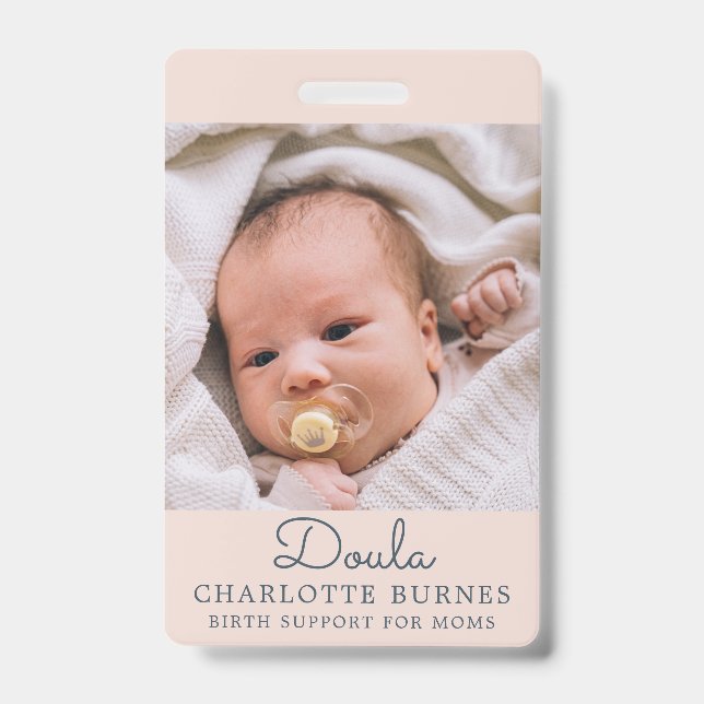 Baby Photo Doula Badge ID Badge (Front)