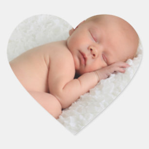 Baby Photo Heart Sticker