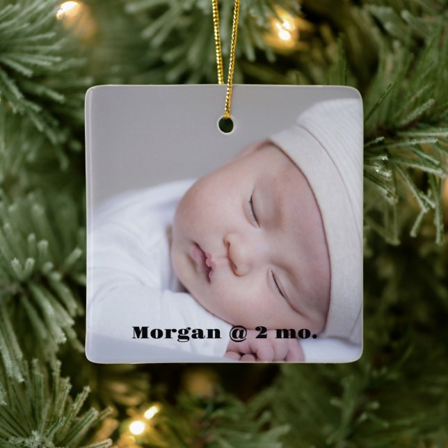 Baby Photo Keepsake Ornament (Tree)