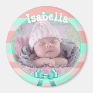 Baby Photo Magnet, Personalized with Your Baby's Magnet