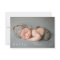 Baby Photo Modern Birth Announcement Card