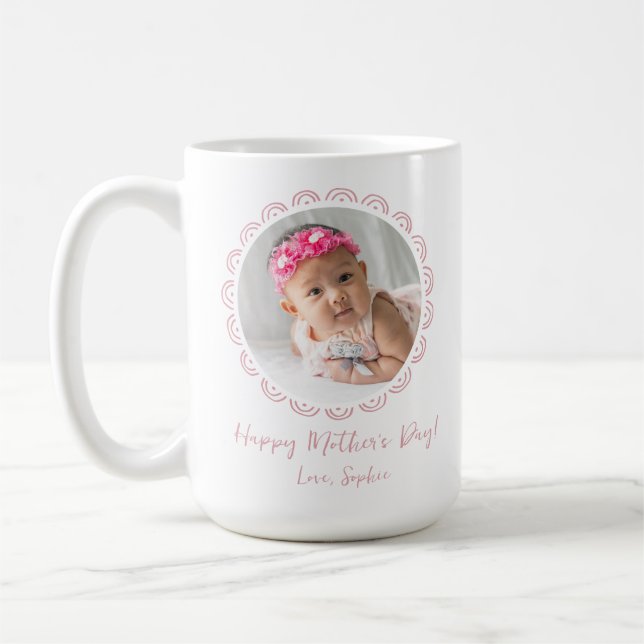 Baby Photo Mother's Day Coffee Mug (Left)