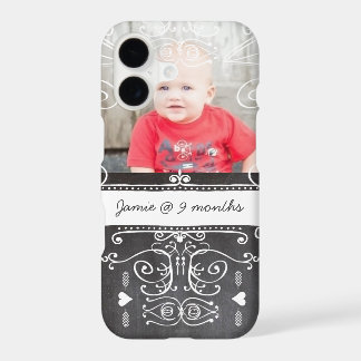 Baby Photo Proud Moma Chalkboard Typography Art