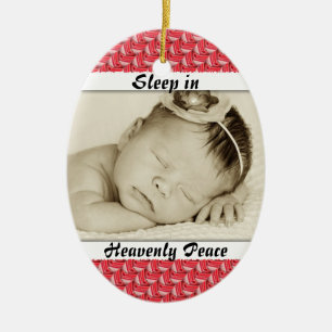 Baby Photo Sleep in Heavenly Peace Ornament