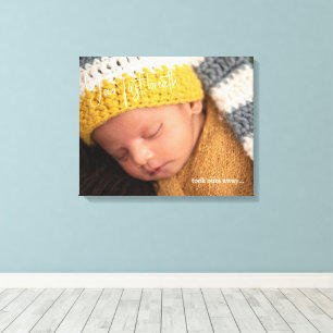 Baby Photo Your First Breath II Canvas Print