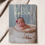Baby Photos Modern Elegant Calligraphy Birth Foil Holiday Card<br><div class="desc">Announce the arrival of your little one in style with our Birth Announcement Foil Card, featuring modern and elegant calligraphy. This luxurious design highlights your baby's photos with a touch of shimmer, thanks to the stunning foil accents. Perfectly blending timeless elegance with a contemporary feel, this card offers a beautiful...</div>