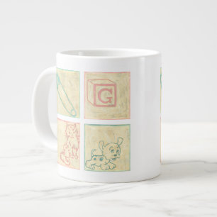 Baby Picture Blocks by Chariklia Zarris Large Coffee Mug