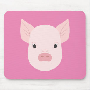 Baby Pig Face Mouse Mat