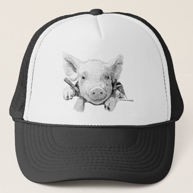 Baby Pig Trucker Hat (Front)