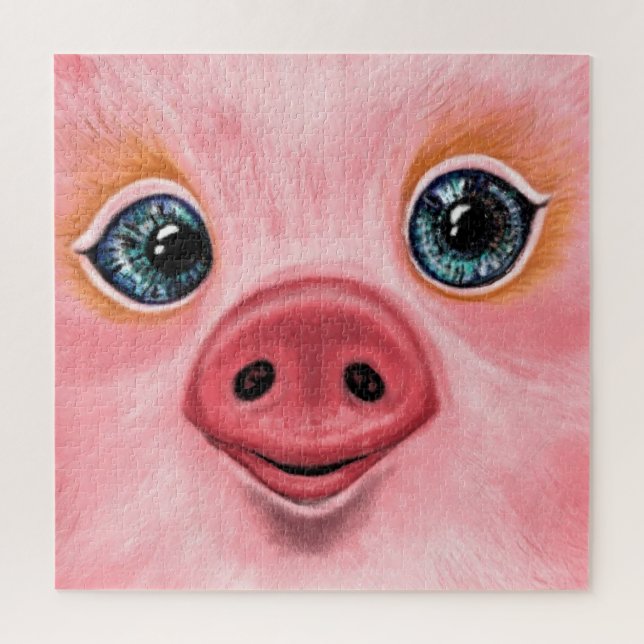 Baby Piglet Jigsaw Puzzle - Smile (Vertical)