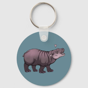 Baby Pigmy Hippo Key Ring