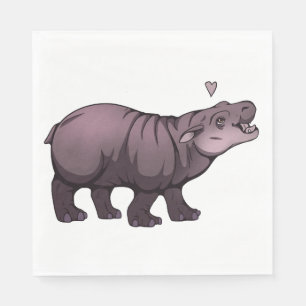 Baby Pigmy Hippo Napkin