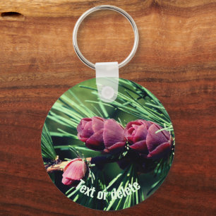 Baby Pine Cones Nature Personalised Key Ring