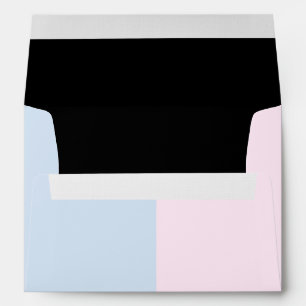 Baby Pink and Baby Blue Linen Envelopes