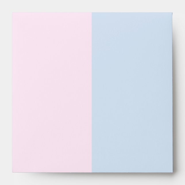 Baby Pink and Baby Blue Linen Envelopes (Front)