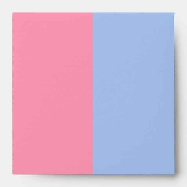 Baby Pink and Baby Blue Linen Envelopes (Front)