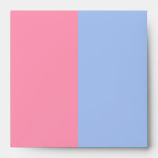 Baby Pink and Baby Blue Linen Envelopes