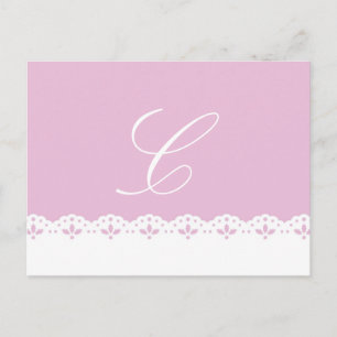 Baby Pink and Lace Postcard