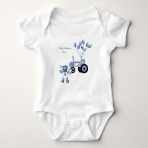 Baby Pink Bear and Pink Tractor T-Shirt Bodysuit