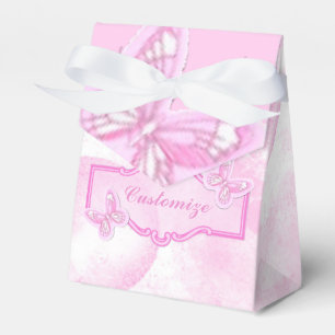 Baby Pink Butterfly Favour Box