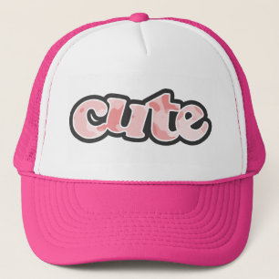 Baby Pink Camo; Camouflage Trucker Hat