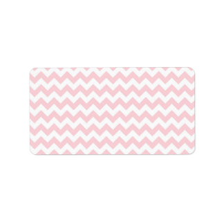 Baby Pink Chevron Label