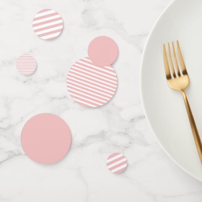 Baby Pink Colour Stripes Vacation Summer Pastel    Confetti (Group)