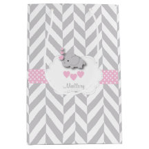 Baby Pink Elephant Design - Baby Girl Shower