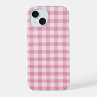 Baby Pink Gingham Pattern