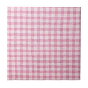 Baby Pink Gingham Tile