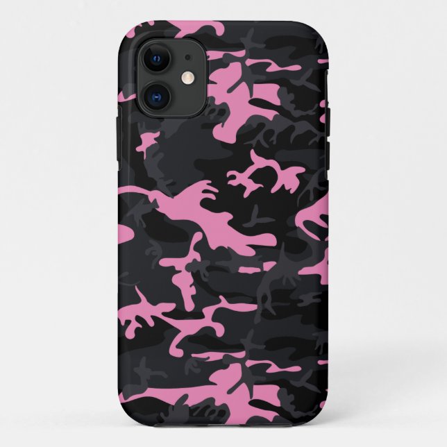 Baby Pink Highlights Camo Case-Mate iPhone Case (Back)