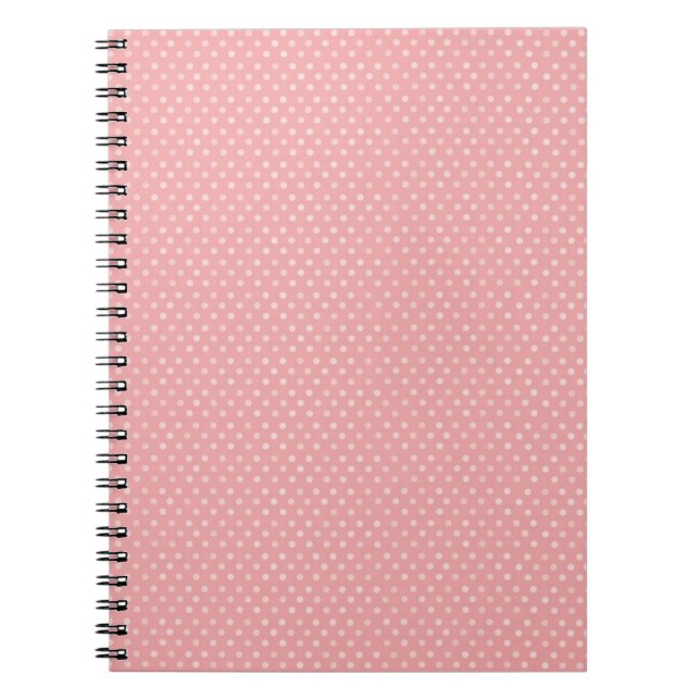 Baby Pink Polka Dots Notebook (Front)