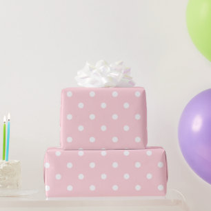 Baby Pink Polka Dots Wrapping Paper
