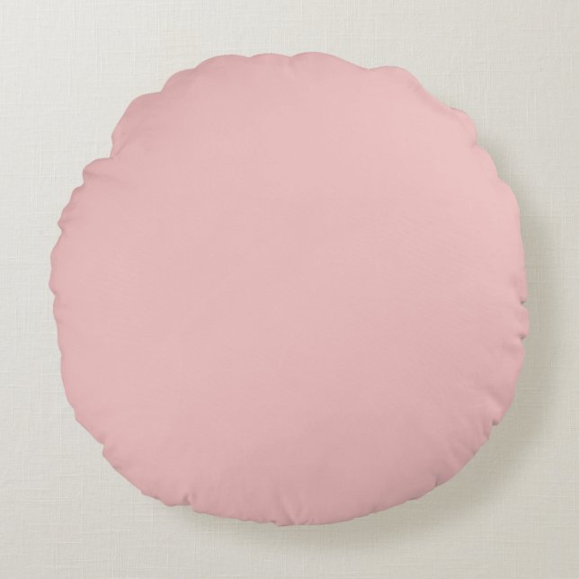 Baby Pink Round Cushion (Front)